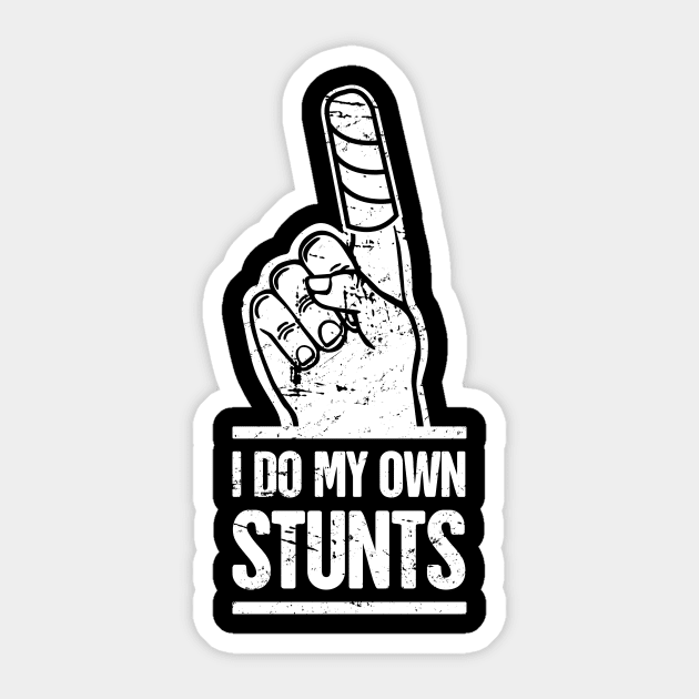 Stunts - Get Well Fractured Broken Finger Sticker by MeatMan